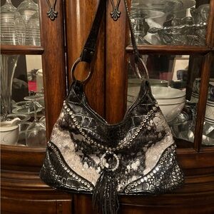 Elegant Black and Silver Western Cowboy Women's Raviani Bag